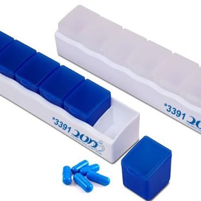 קופסת תרופות שבועית עם יחידות מודולריות