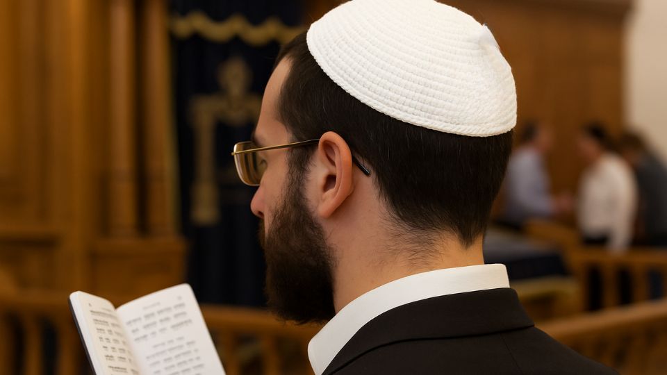 כיפה סרוגה גדולה וממותגת