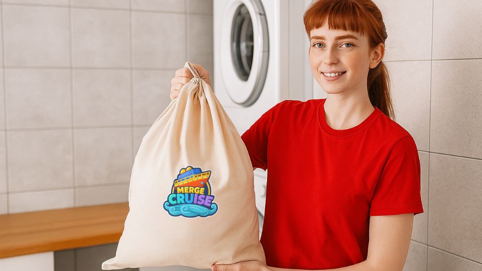 שק כביסה עם הדפסה מבד ממותג לחברות, חיילים, ארגונים