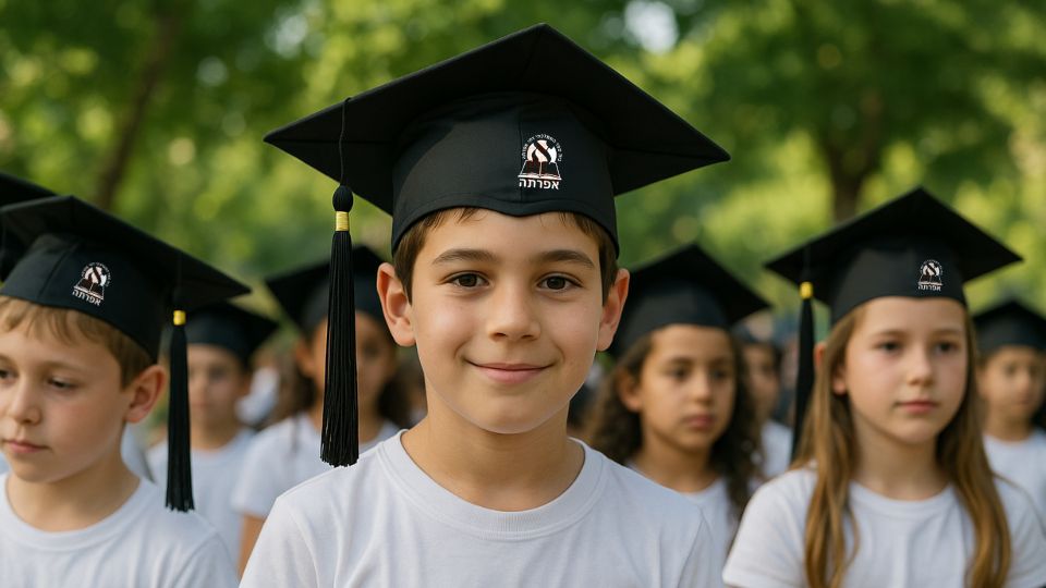 כובע סטודנט לילדים בבית הספר והתיכון