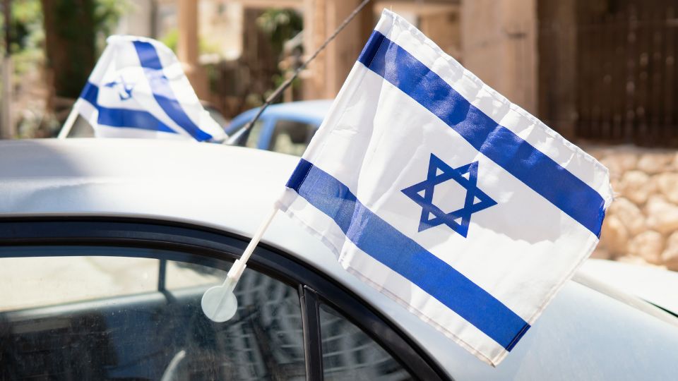 דגל ישראל לרכב