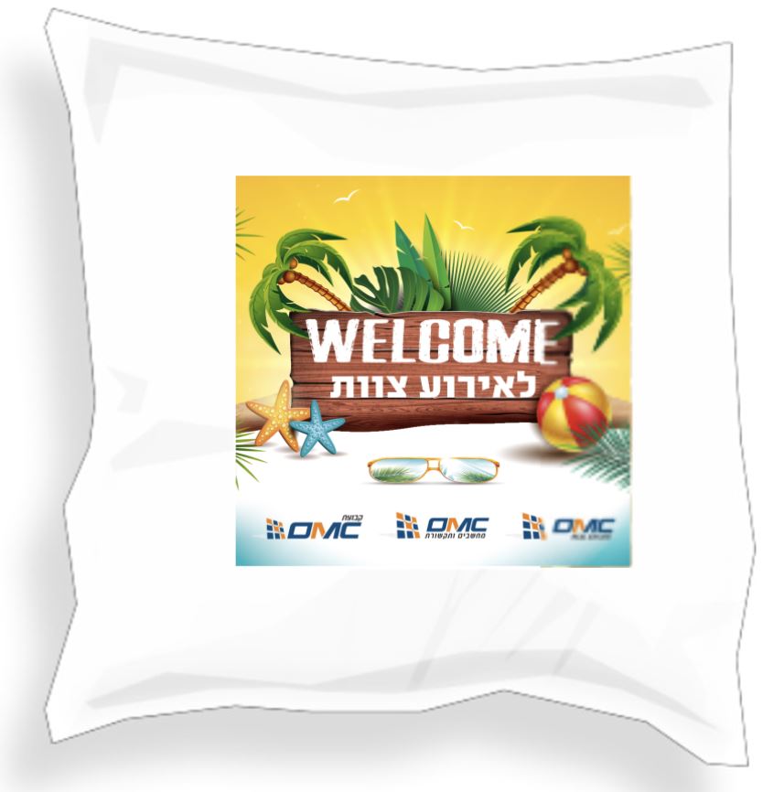כרית נוי ממותגת כרית נוי ממותגת