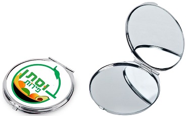 הדפס צבעוני על מראה הדפס צבעוני על מראה