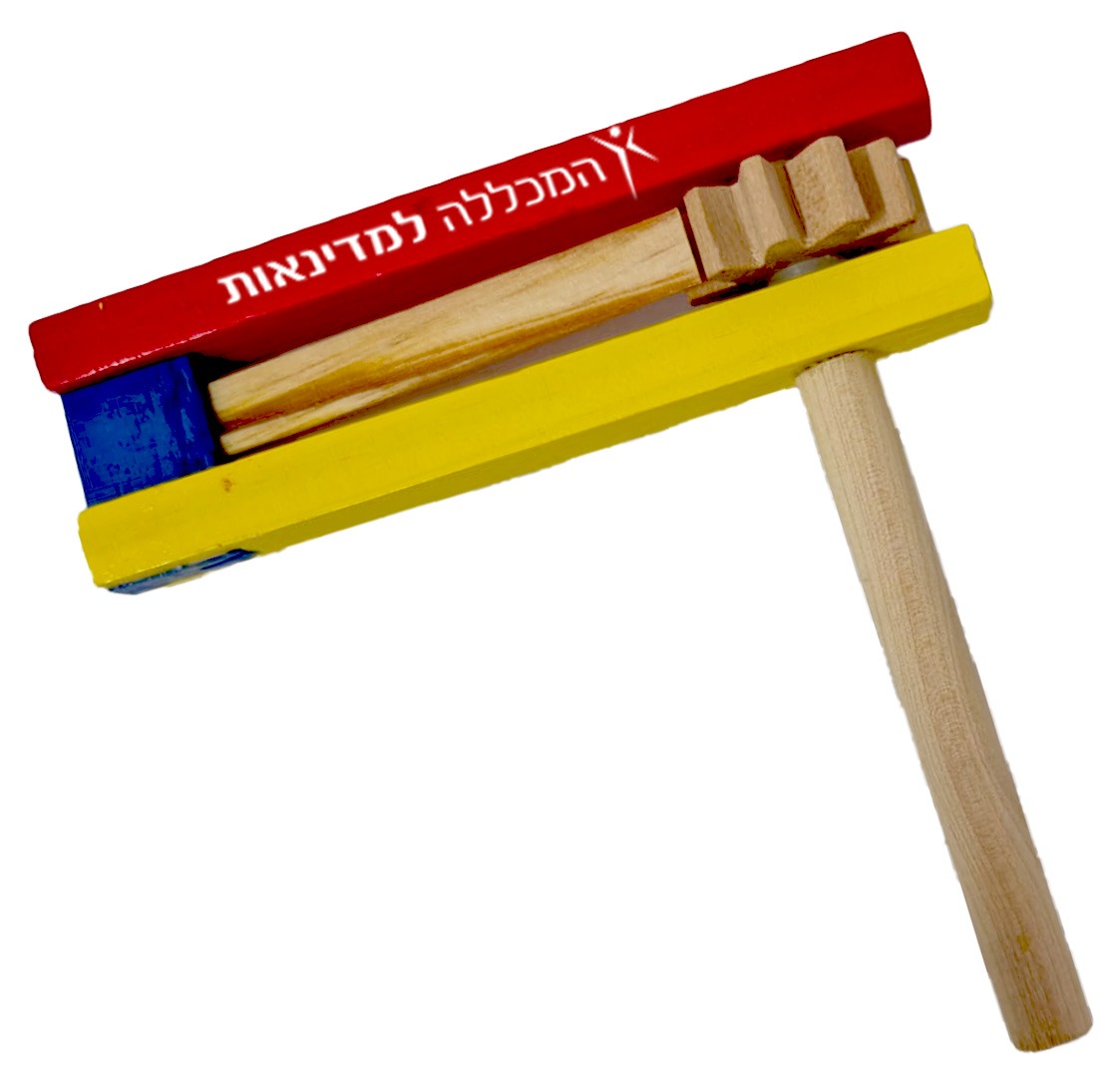 רעשן עץ צבעוני