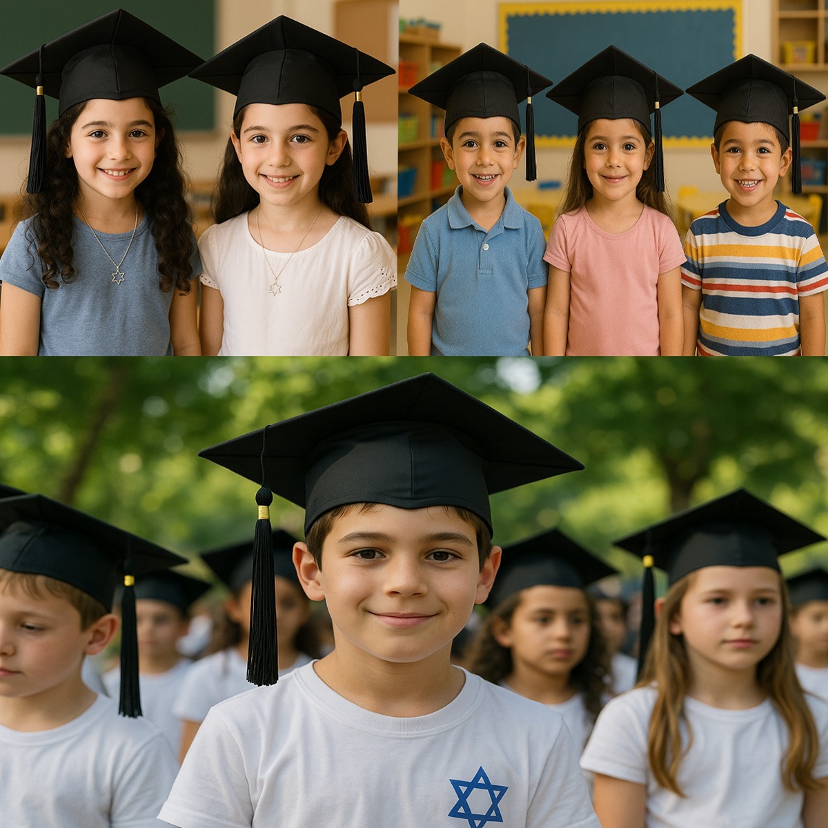 כובע סטודנט לילדים – תמונה 3 כובע סטודנט לילדים – תמונה 3