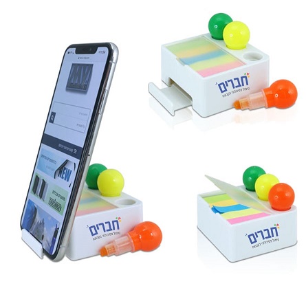 מעמד לטלפון עם 3 מרקרים מעמד לטלפון עם 3 מרקרים